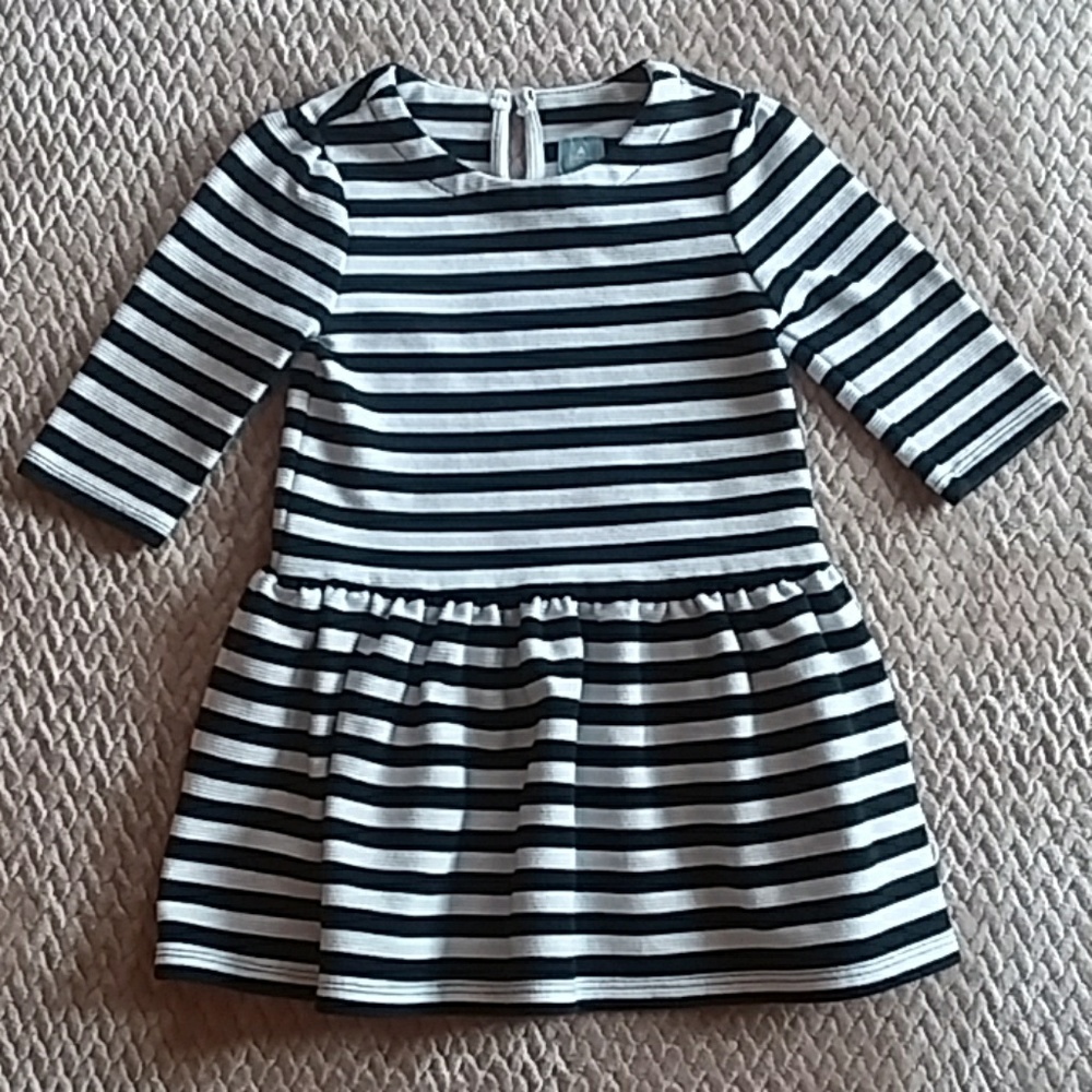 Black and white striped Baby Gap dress